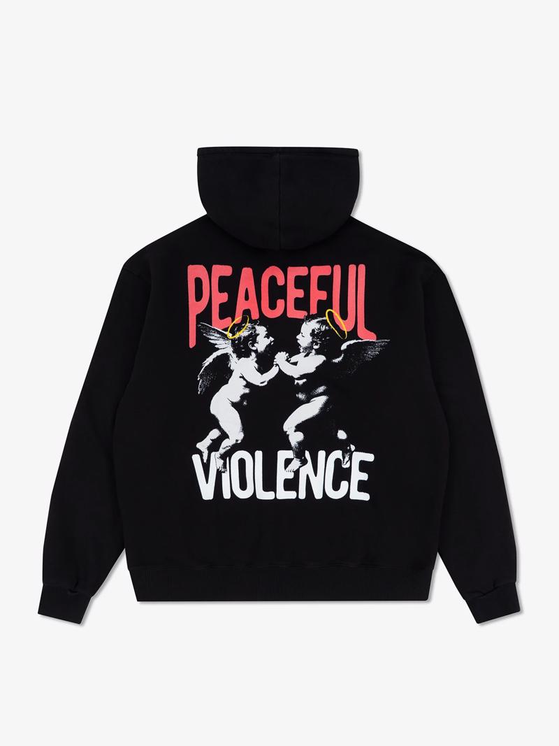 MANTO hoodie angels - black